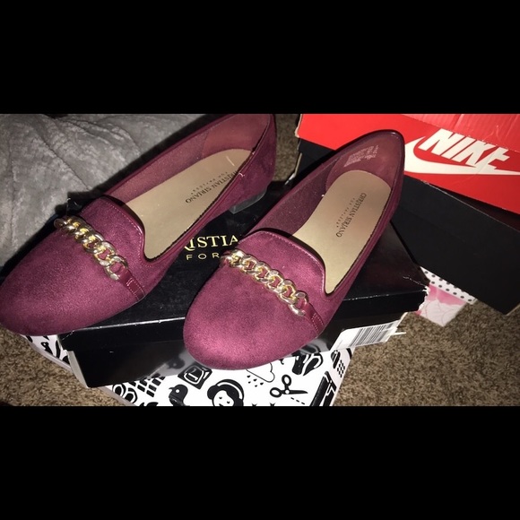Christian Siriano Shoes - Maroon flats